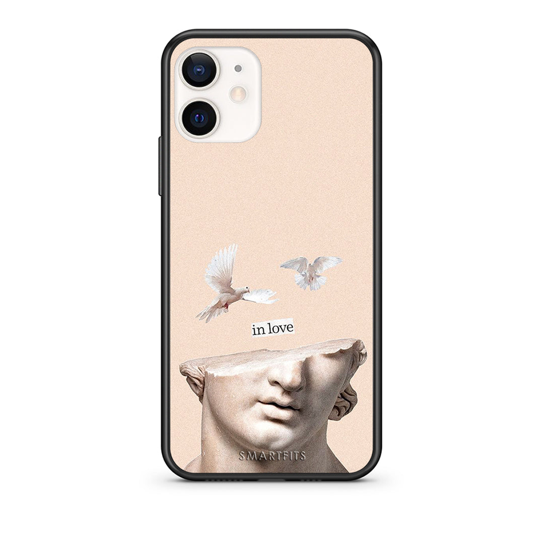Θήκη iPhone 12 Mini In Love από τη Smartfits με σχέδιο στο πίσω μέρος και μαύρο περίβλημα | iPhone 12 Mini In Love case with colorful back and black bezels