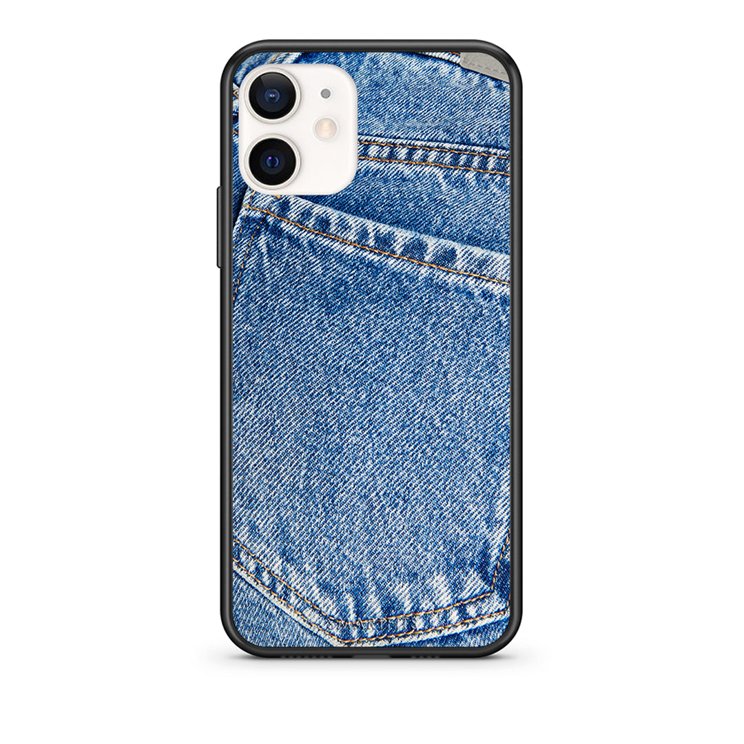 Θήκη iPhone 12 Mini Jeans Pocket από τη Smartfits με σχέδιο στο πίσω μέρος και μαύρο περίβλημα | iPhone 12 Mini Jeans Pocket case with colorful back and black bezels