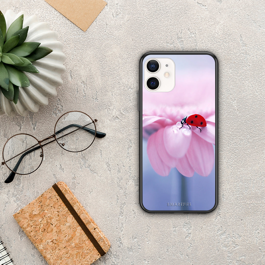 Ladybug Flower - iPhone 12 Mini θήκη