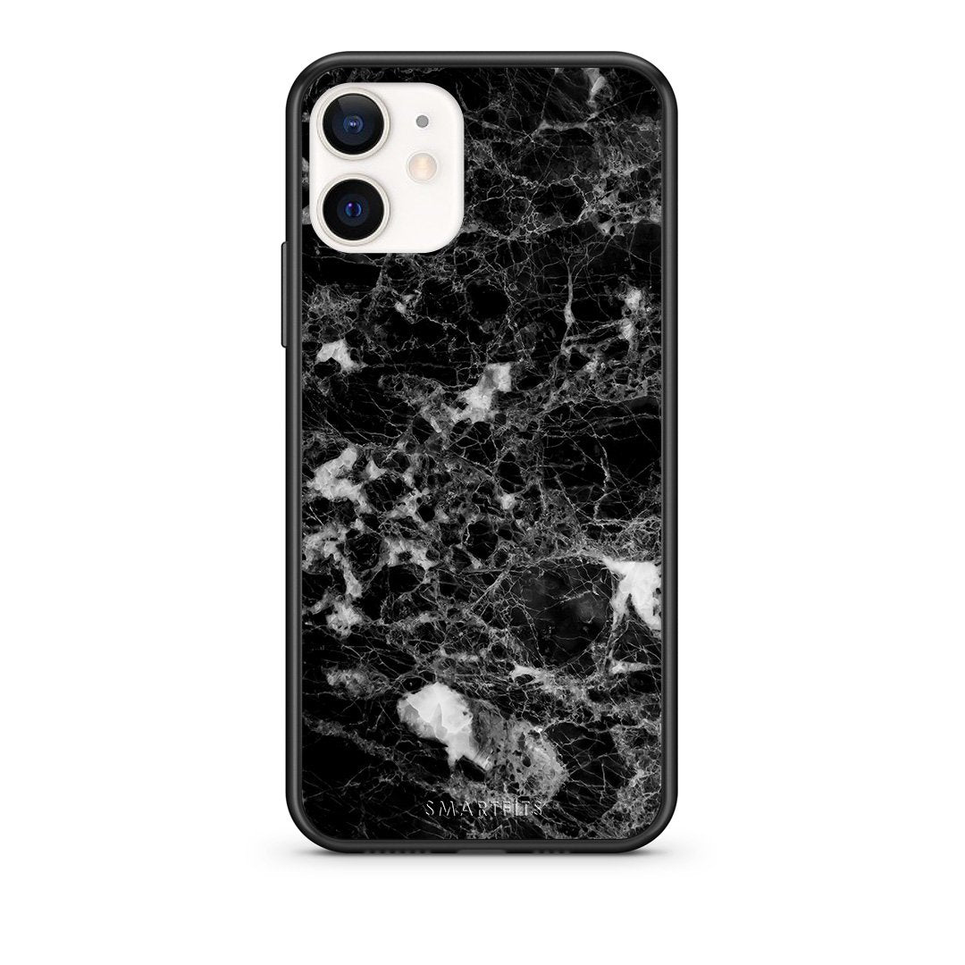 Θήκη iPhone 12 Mini Male Marble από τη Smartfits με σχέδιο στο πίσω μέρος και μαύρο περίβλημα | iPhone 12 Mini Male Marble case with colorful back and black bezels