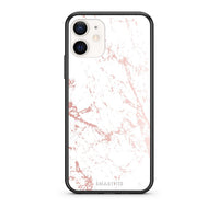 Thumbnail for Θήκη iPhone 12 Mini Pink Splash Marble από τη Smartfits με σχέδιο στο πίσω μέρος και μαύρο περίβλημα | iPhone 12 Mini Pink Splash Marble case with colorful back and black bezels