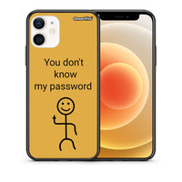 Thumbnail for Θήκη iPhone 12 Mini My Password από τη Smartfits με σχέδιο στο πίσω μέρος και μαύρο περίβλημα | iPhone 12 Mini My Password case with colorful back and black bezels