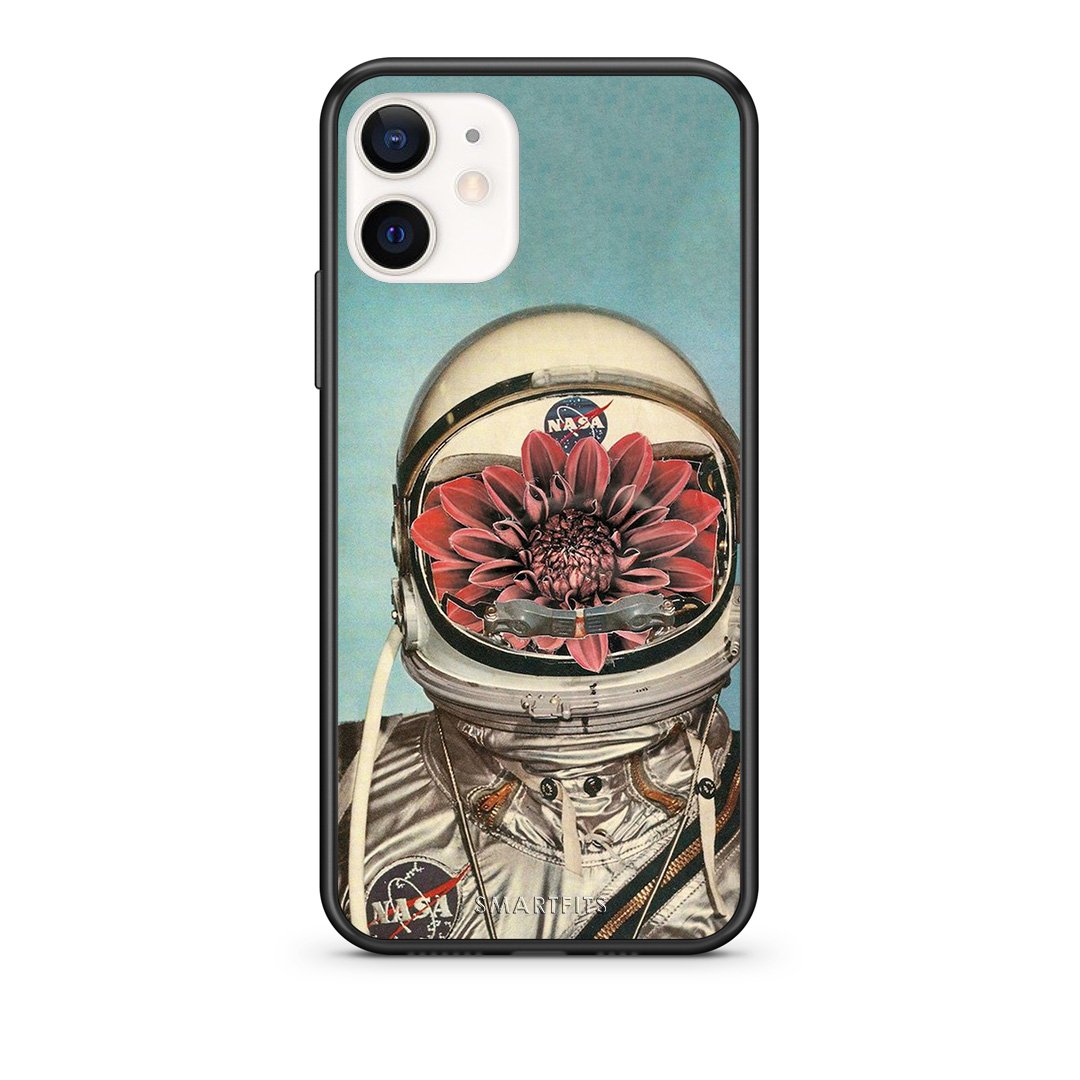 Θήκη iPhone 12 Mini Nasa Bloom από τη Smartfits με σχέδιο στο πίσω μέρος και μαύρο περίβλημα | iPhone 12 Mini Nasa Bloom case with colorful back and black bezels