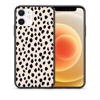 Thumbnail for Θήκη iPhone 12 Mini New Polka Dots από τη Smartfits με σχέδιο στο πίσω μέρος και μαύρο περίβλημα | iPhone 12 Mini New Polka Dots case with colorful back and black bezels