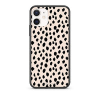 Thumbnail for Θήκη iPhone 12 Mini New Polka Dots από τη Smartfits με σχέδιο στο πίσω μέρος και μαύρο περίβλημα | iPhone 12 Mini New Polka Dots case with colorful back and black bezels