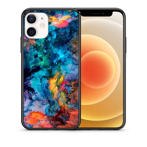 Θήκη iPhone 12 Mini Crayola Paint από τη Smartfits με σχέδιο στο πίσω μέρος και μαύρο περίβλημα | iPhone 12 Mini Crayola Paint case with colorful back and black bezels