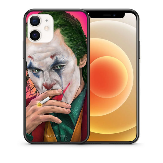 Θήκη iPhone 12 Mini JokesOnU PopArt από τη Smartfits με σχέδιο στο πίσω μέρος και μαύρο περίβλημα | iPhone 12 Mini JokesOnU PopArt case with colorful back and black bezels