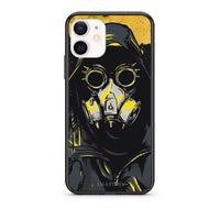 Thumbnail for Θήκη iPhone 12 Mini Mask PopArt από τη Smartfits με σχέδιο στο πίσω μέρος και μαύρο περίβλημα | iPhone 12 Mini Mask PopArt case with colorful back and black bezels