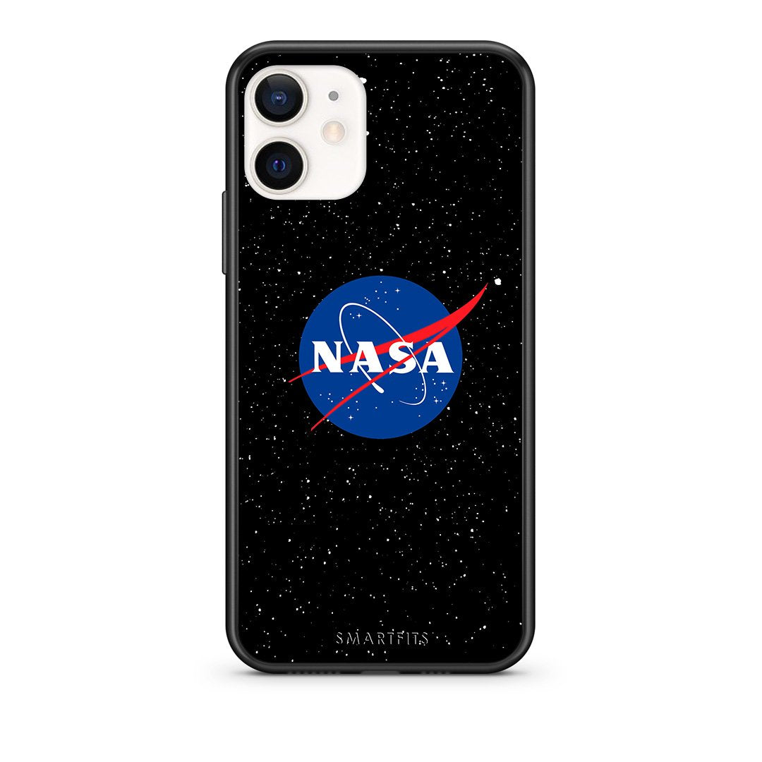Θήκη iPhone 12 Mini NASA PopArt από τη Smartfits με σχέδιο στο πίσω μέρος και μαύρο περίβλημα | iPhone 12 Mini NASA PopArt case with colorful back and black bezels