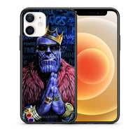 Thumbnail for Θήκη iPhone 12 Mini Thanos PopArt από τη Smartfits με σχέδιο στο πίσω μέρος και μαύρο περίβλημα | iPhone 12 Mini Thanos PopArt case with colorful back and black bezels