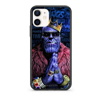 Thumbnail for Θήκη iPhone 12 Mini Thanos PopArt από τη Smartfits με σχέδιο στο πίσω μέρος και μαύρο περίβλημα | iPhone 12 Mini Thanos PopArt case with colorful back and black bezels
