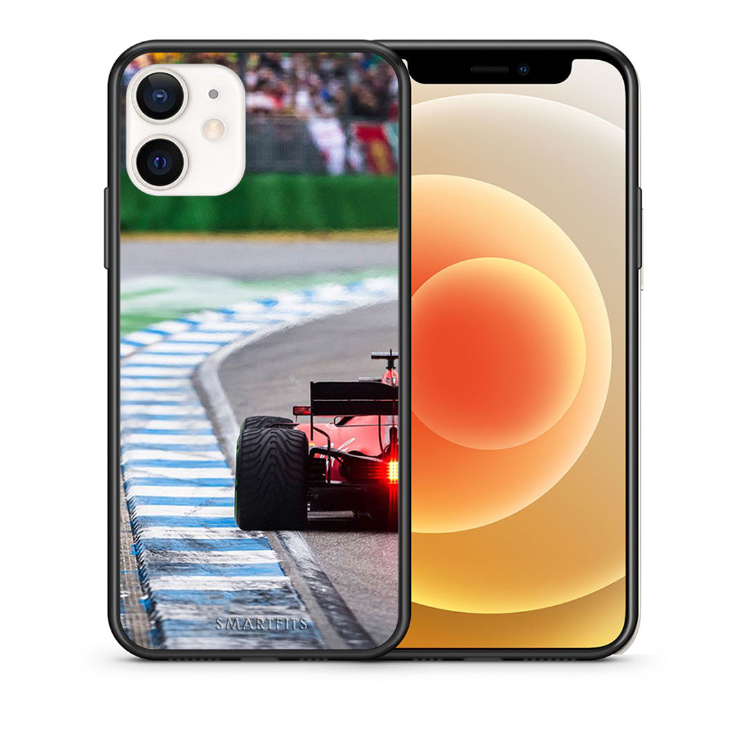 Θήκη iPhone 12 Mini Racing Vibes από τη Smartfits με σχέδιο στο πίσω μέρος και μαύρο περίβλημα | iPhone 12 Mini Racing Vibes case with colorful back and black bezels