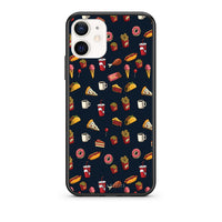 Thumbnail for Θήκη iPhone 12 Mini Hungry Random από τη Smartfits με σχέδιο στο πίσω μέρος και μαύρο περίβλημα | iPhone 12 Mini Hungry Random case with colorful back and black bezels