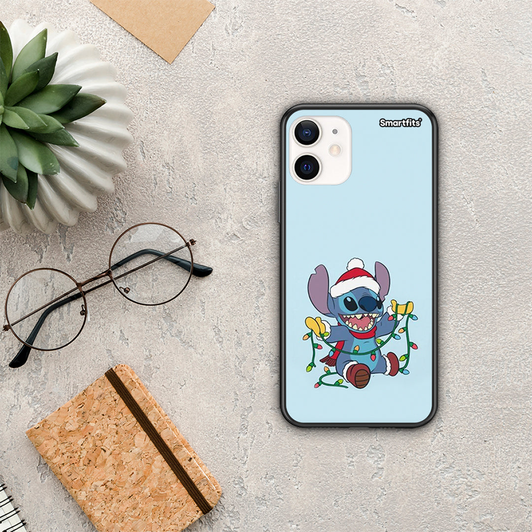 Santa Stich - iPhone 12 Mini θήκη