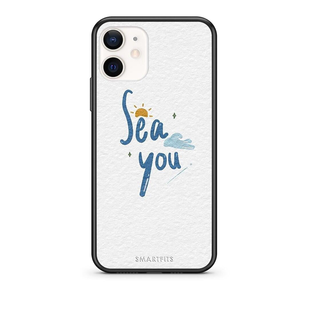 Θήκη iPhone 12 Mini Sea You από τη Smartfits με σχέδιο στο πίσω μέρος και μαύρο περίβλημα | iPhone 12 Mini Sea You case with colorful back and black bezels