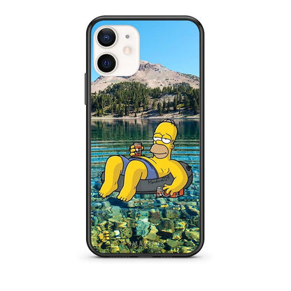 Θήκη iPhone 12 Mini Summer Happiness από τη Smartfits με σχέδιο στο πίσω μέρος και μαύρο περίβλημα | iPhone 12 Mini Summer Happiness case with colorful back and black bezels