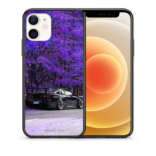 Θήκη Αγίου Βαλεντίνου iPhone 12 Mini Super Car από τη Smartfits με σχέδιο στο πίσω μέρος και μαύρο περίβλημα | iPhone 12 Mini Super Car case with colorful back and black bezels