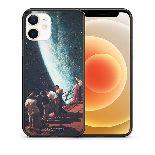 Θήκη iPhone 12 Mini Surreal View από τη Smartfits με σχέδιο στο πίσω μέρος και μαύρο περίβλημα | iPhone 12 Mini Surreal View case with colorful back and black bezels