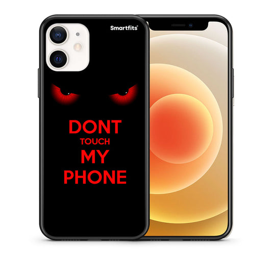Θήκη iPhone 12 Mini Touch My Phone από τη Smartfits με σχέδιο στο πίσω μέρος και μαύρο περίβλημα | iPhone 12 Mini Touch My Phone case with colorful back and black bezels
