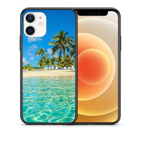 Thumbnail for Θήκη iPhone 12 Mini Tropical Vibes από τη Smartfits με σχέδιο στο πίσω μέρος και μαύρο περίβλημα | iPhone 12 Mini Tropical Vibes case with colorful back and black bezels