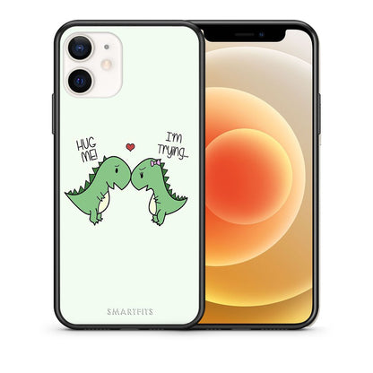 Θήκη iPhone 12 Mini Rex Valentine από τη Smartfits με σχέδιο στο πίσω μέρος και μαύρο περίβλημα | iPhone 12 Mini Rex Valentine case with colorful back and black bezels