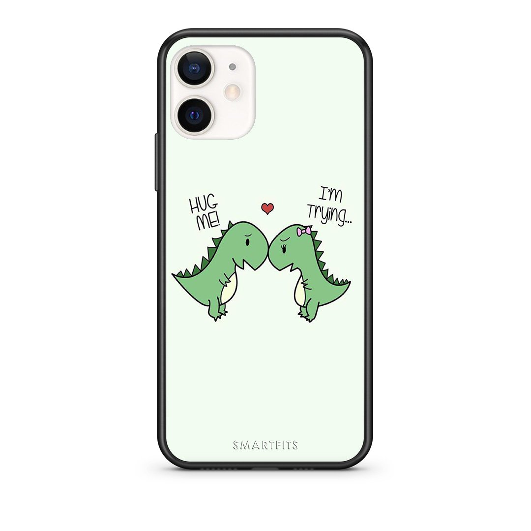 Θήκη iPhone 12 Mini Rex Valentine από τη Smartfits με σχέδιο στο πίσω μέρος και μαύρο περίβλημα | iPhone 12 Mini Rex Valentine case with colorful back and black bezels
