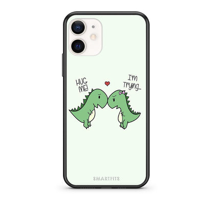 Θήκη iPhone 12 Mini Rex Valentine από τη Smartfits με σχέδιο στο πίσω μέρος και μαύρο περίβλημα | iPhone 12 Mini Rex Valentine case with colorful back and black bezels