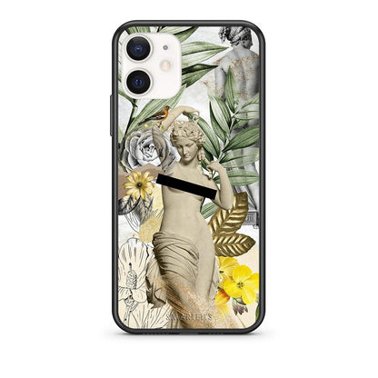 Θήκη iPhone 12 Mini Woman Statue από τη Smartfits με σχέδιο στο πίσω μέρος και μαύρο περίβλημα | iPhone 12 Mini Woman Statue case with colorful back and black bezels