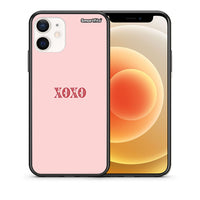 Thumbnail for Θήκη iPhone 12 Mini XOXO Love από τη Smartfits με σχέδιο στο πίσω μέρος και μαύρο περίβλημα | iPhone 12 Mini XOXO Love case with colorful back and black bezels