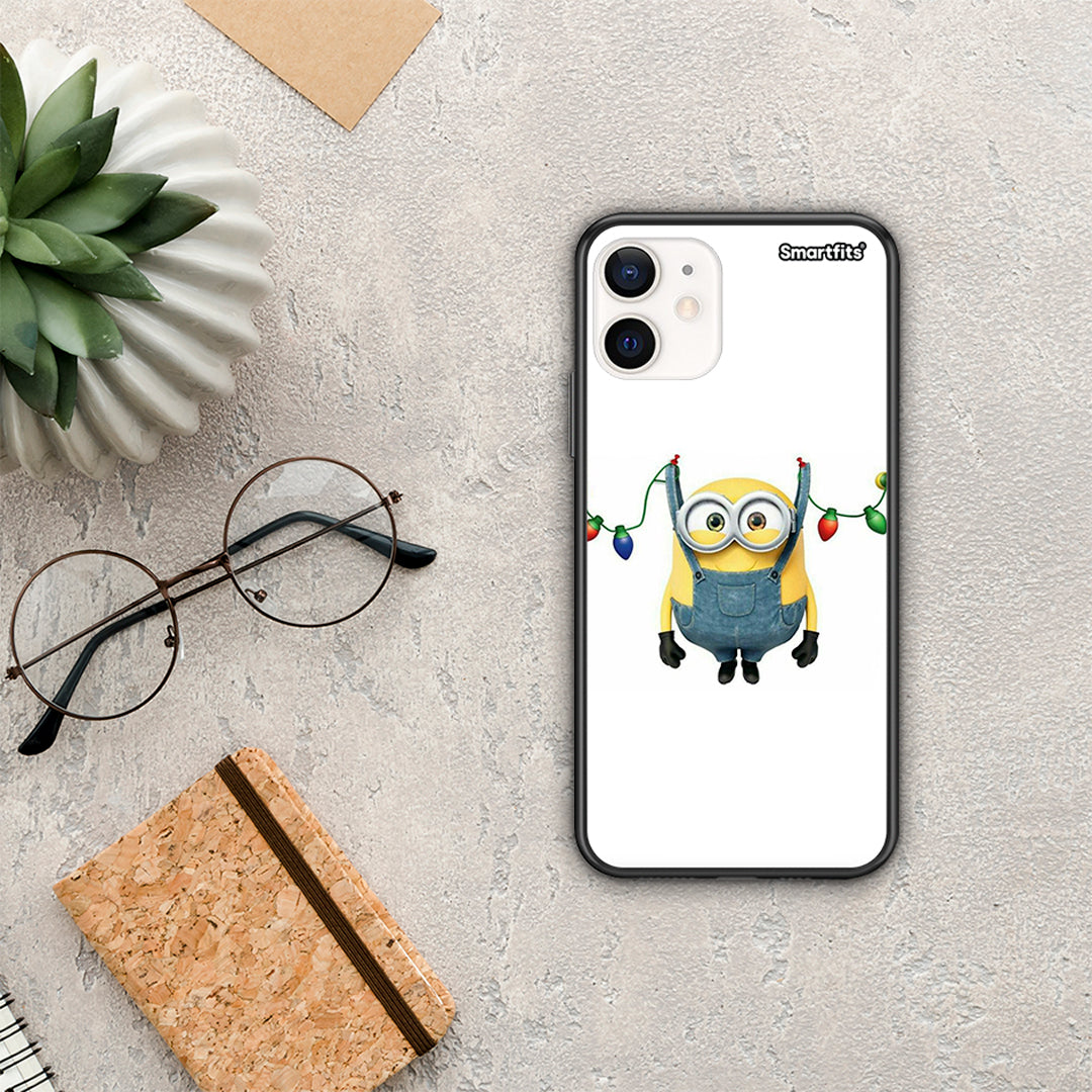 Xmas Minion Lights - iPhone 12 Mini θήκη