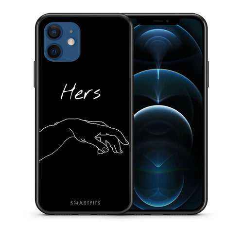 Θήκη Αγίου Βαλεντίνου iPhone 12 Aeshetic Love 1 από τη Smartfits με σχέδιο στο πίσω μέρος και μαύρο περίβλημα | iPhone 12 Aeshetic Love 1 case with colorful back and black bezels