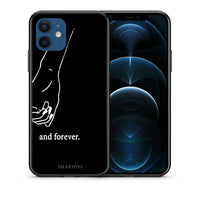 Thumbnail for Θήκη Αγίου Βαλεντίνου iPhone 12 Pro Always & Forever 2 από τη Smartfits με σχέδιο στο πίσω μέρος και μαύρο περίβλημα | iPhone 12 Pro Always & Forever 2 case with colorful back and black bezels