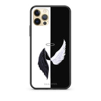 Thumbnail for Θήκη iPhone 12 Angels Demons από τη Smartfits με σχέδιο στο πίσω μέρος και μαύρο περίβλημα | iPhone 12 Angels Demons case with colorful back and black bezels