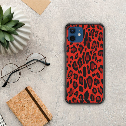 Animal Red Leopard - iPhone 12 Pro θήκη