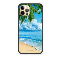Thumbnail for Θήκη iPhone 12 Beautiful Beach από τη Smartfits με σχέδιο στο πίσω μέρος και μαύρο περίβλημα | iPhone 12 Beautiful Beach case with colorful back and black bezels