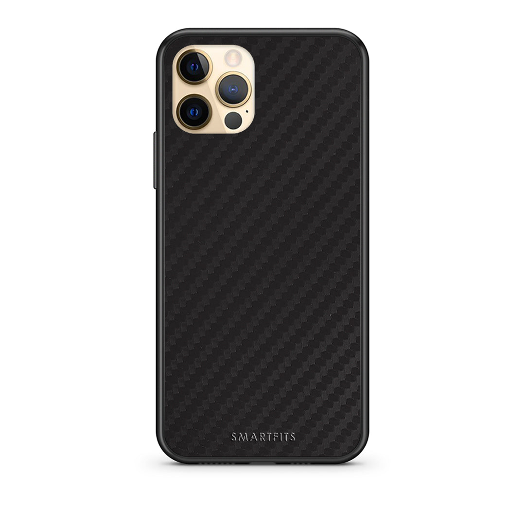 Θήκη iPhone 12 Carbon Black από τη Smartfits με σχέδιο στο πίσω μέρος και μαύρο περίβλημα | iPhone 12 Carbon Black case with colorful back and black bezels