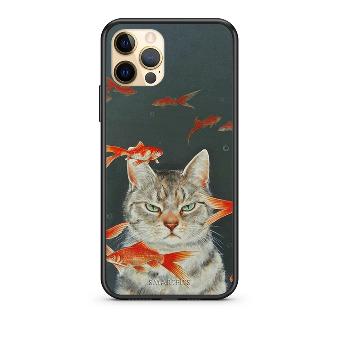Cat Goldfish - iPhone 12 Pro θήκη