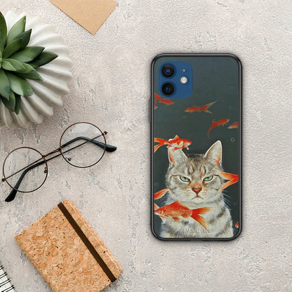 Cat Goldfish - iPhone 12 Pro θήκη