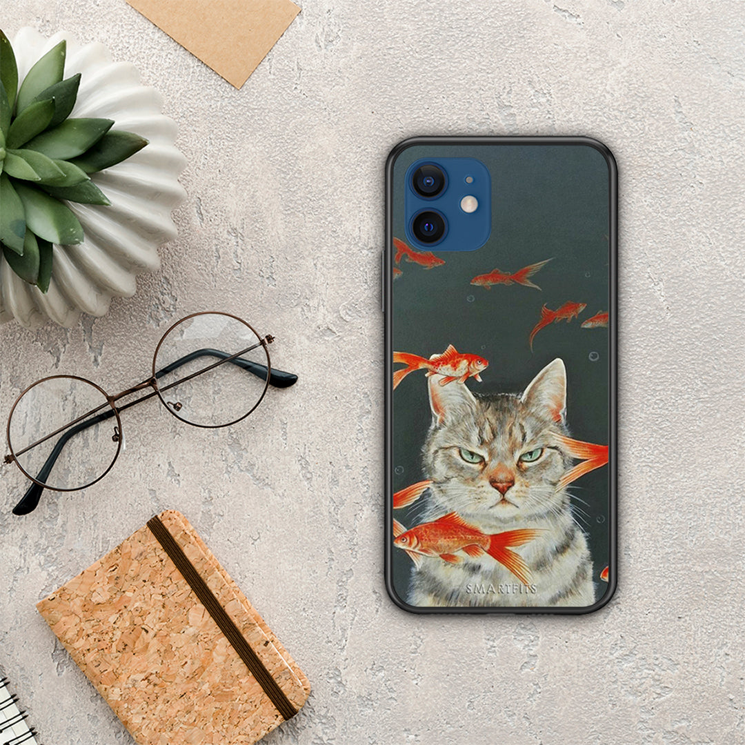 Cat Goldfish - iPhone 12 θήκη