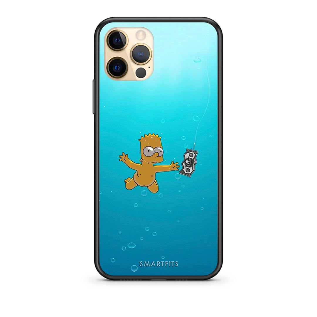 Θήκη iPhone 12 Chasing Money από τη Smartfits με σχέδιο στο πίσω μέρος και μαύρο περίβλημα | iPhone 12 Chasing Money case with colorful back and black bezels