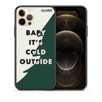 Thumbnail for Θήκη iPhone 12 Cold Outside από τη Smartfits με σχέδιο στο πίσω μέρος και μαύρο περίβλημα | iPhone 12 Cold Outside case with colorful back and black bezels