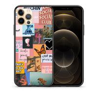 Thumbnail for Θήκη Αγίου Βαλεντίνου iPhone 12 Pro Collage Bitchin από τη Smartfits με σχέδιο στο πίσω μέρος και μαύρο περίβλημα | iPhone 12 Pro Collage Bitchin case with colorful back and black bezels