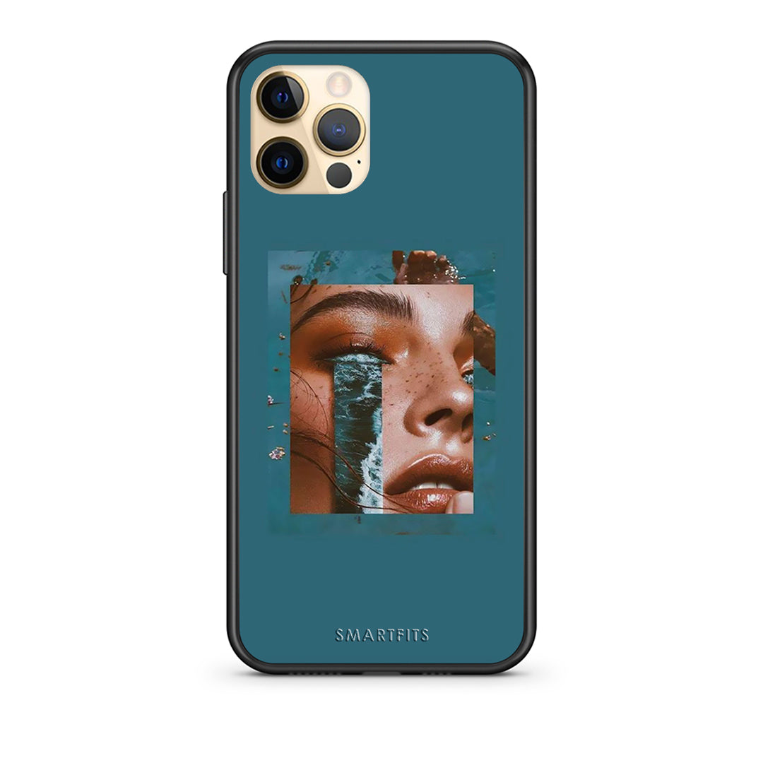 Θήκη iPhone 12 Cry An Ocean από τη Smartfits με σχέδιο στο πίσω μέρος και μαύρο περίβλημα | iPhone 12 Cry An Ocean case with colorful back and black bezels