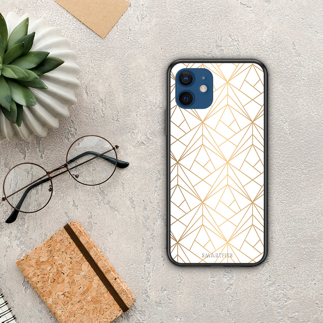 Geometric Luxury White - iPhone 12 θήκη