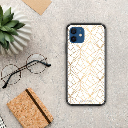 Geometric Luxury White - iPhone 12 Pro θήκη