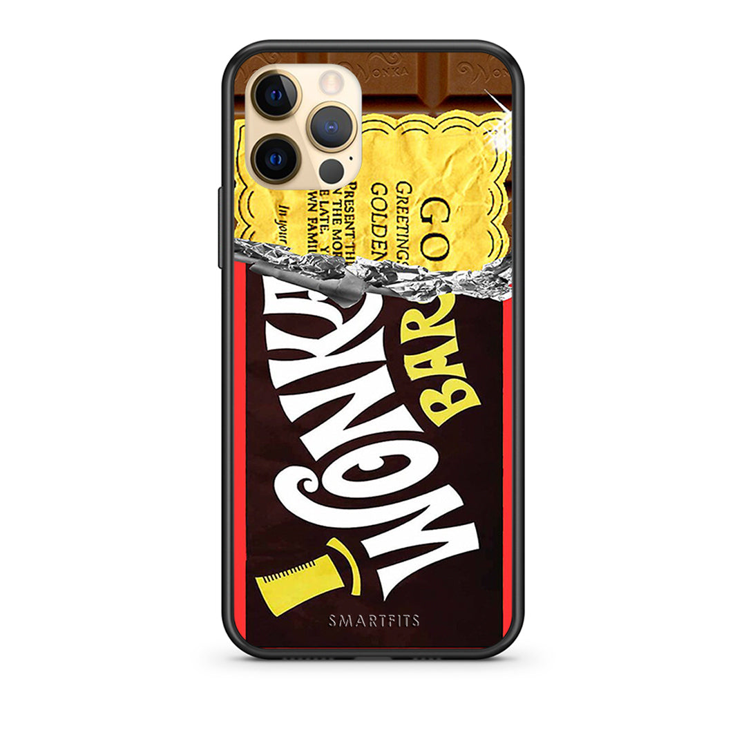 Θήκη iPhone 12 Golden Ticket από τη Smartfits με σχέδιο στο πίσω μέρος και μαύρο περίβλημα | iPhone 12 Golden Ticket case with colorful back and black bezels