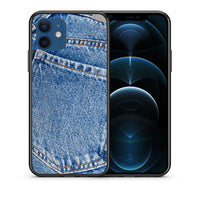 Thumbnail for Θήκη iPhone 12 Jeans Pocket από τη Smartfits με σχέδιο στο πίσω μέρος και μαύρο περίβλημα | iPhone 12 Jeans Pocket case with colorful back and black bezels