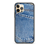 Thumbnail for Θήκη iPhone 12 Jeans Pocket από τη Smartfits με σχέδιο στο πίσω μέρος και μαύρο περίβλημα | iPhone 12 Jeans Pocket case with colorful back and black bezels