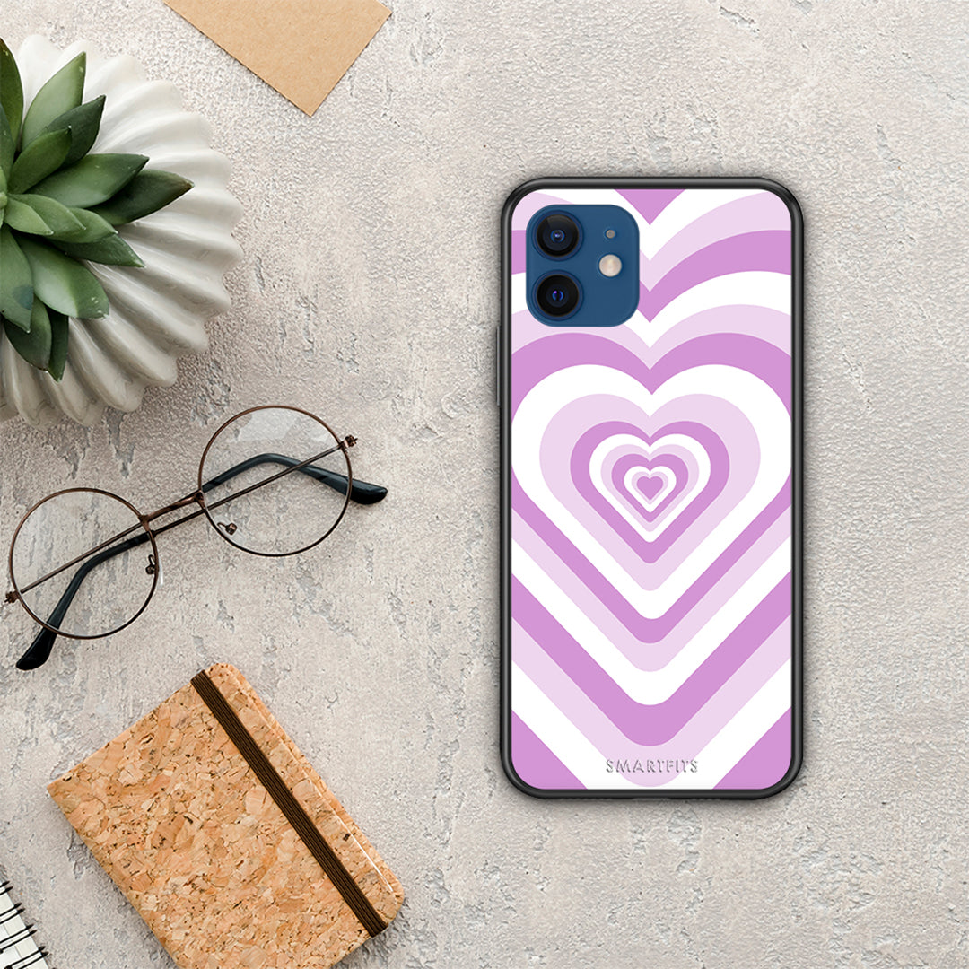 Lilac Hearts - iPhone 12 θήκη