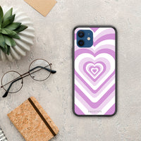 Thumbnail for Lilac Hearts - iPhone 12 θήκη